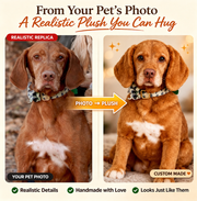 Custom stuffed animal made from a pet photo