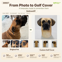 DragonMoss - custom Plush Golf Cover From the Photos of Your Pet