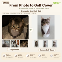 DragonMoss - custom Plush Golf Cover From the Photos of Your Pet