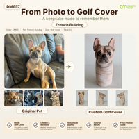 DragonMoss - custom Plush Golf Cover From the Photos of Your Pet