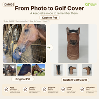 DragonMoss - custom Plush Golf Cover From the Photos of Your Pet