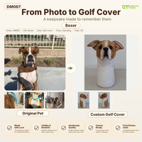 DragonMoss - custom Plush Golf Cover From the Photos of Your Pet
