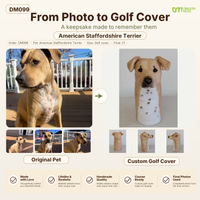 DragonMoss - custom Plush Golf Cover From the Photos of Your Pet