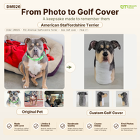 DragonMoss - custom Plush Golf Cover From the Photos of Your Pet