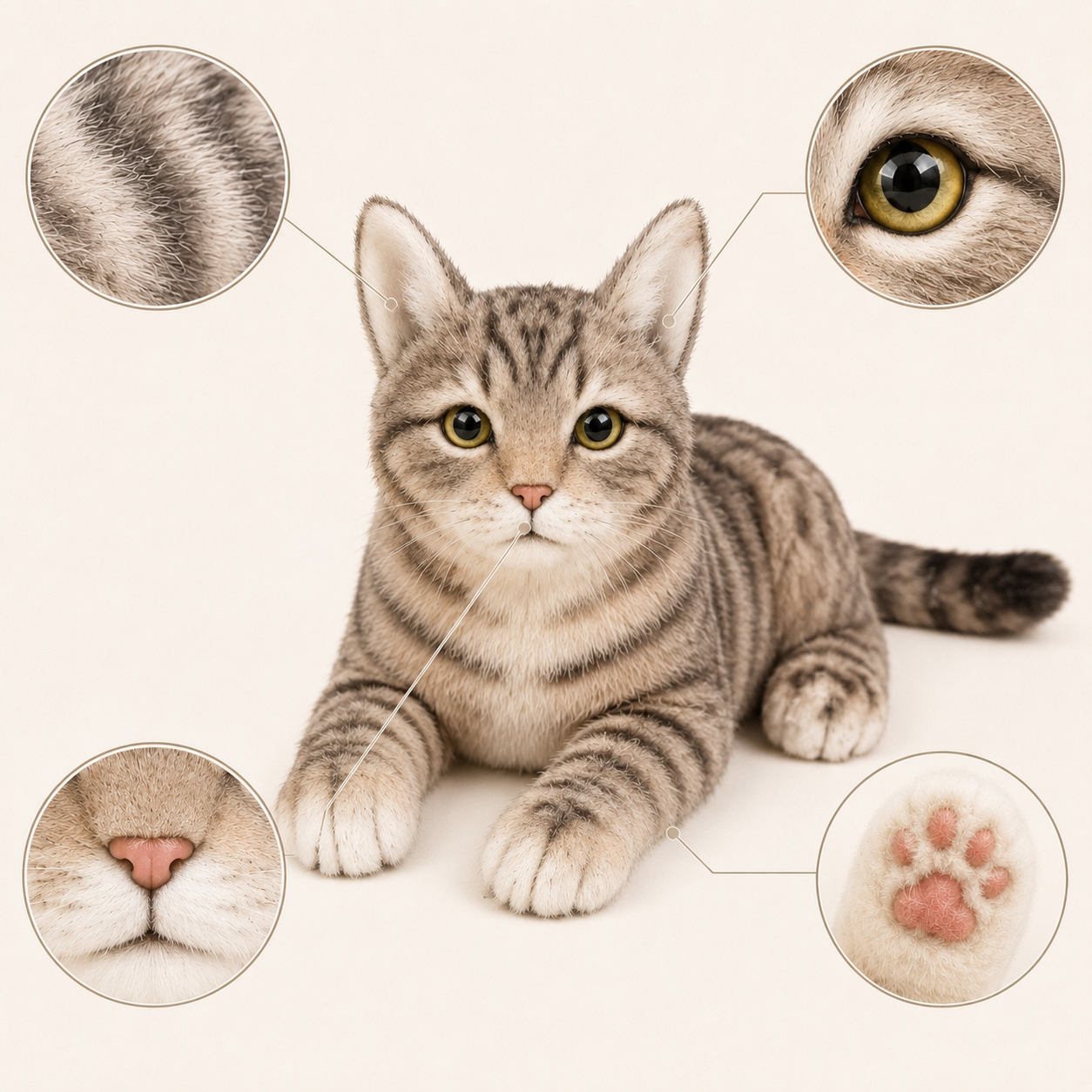 Ready-Made Brown Cat Plush gallery image 5