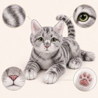 Ready-Made Gray Cat Plush gallery image 5