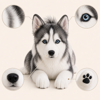 Ready-Made Siberian Husky Plush gallery image 5