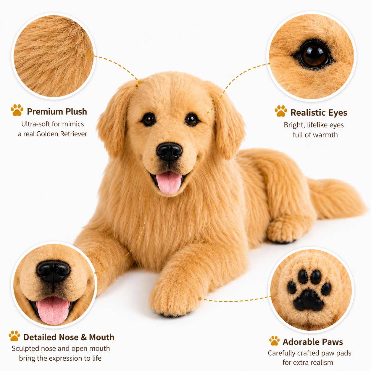 Ready-Made Golden Retriever Plush gallery image 5