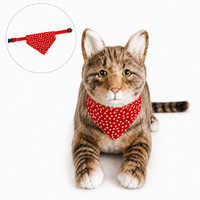 Ready-Made Brown Cat Plush - red bandana