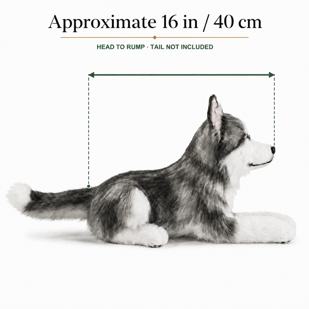 Ready-Made Siberian Husky Plush - size guide
