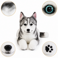 Ready-Made Siberian Husky Plush - close-up details