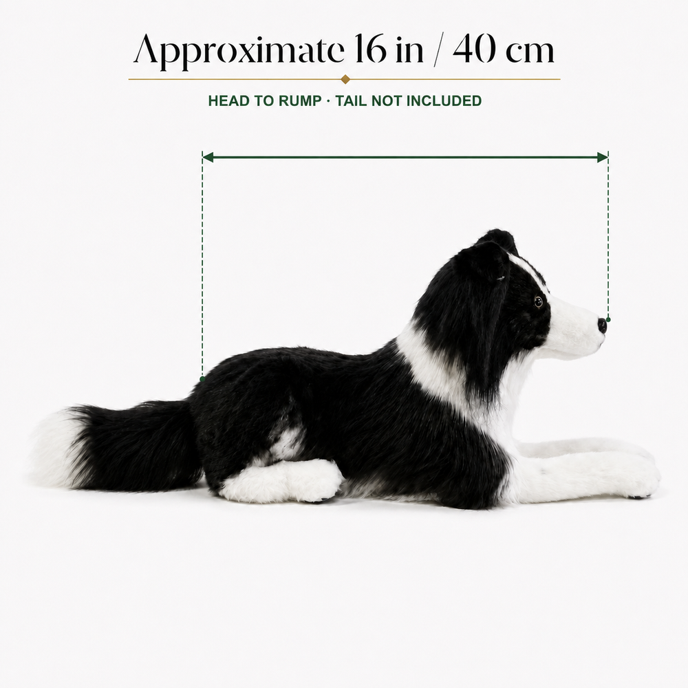 Ready-Made Border Collie Plush - size guide