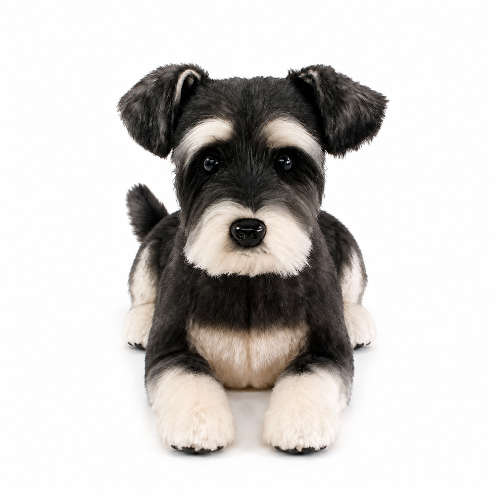 Ready-Made Miniature Schnauzer Plush - studio main image