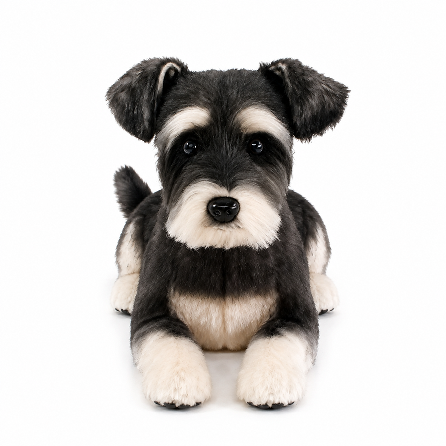Ready-Made Miniature Schnauzer Plush - studio main image