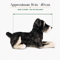 Ready-Made Miniature Schnauzer Plush - size guide