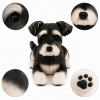 Ready-Made Miniature Schnauzer Plush - close-up details