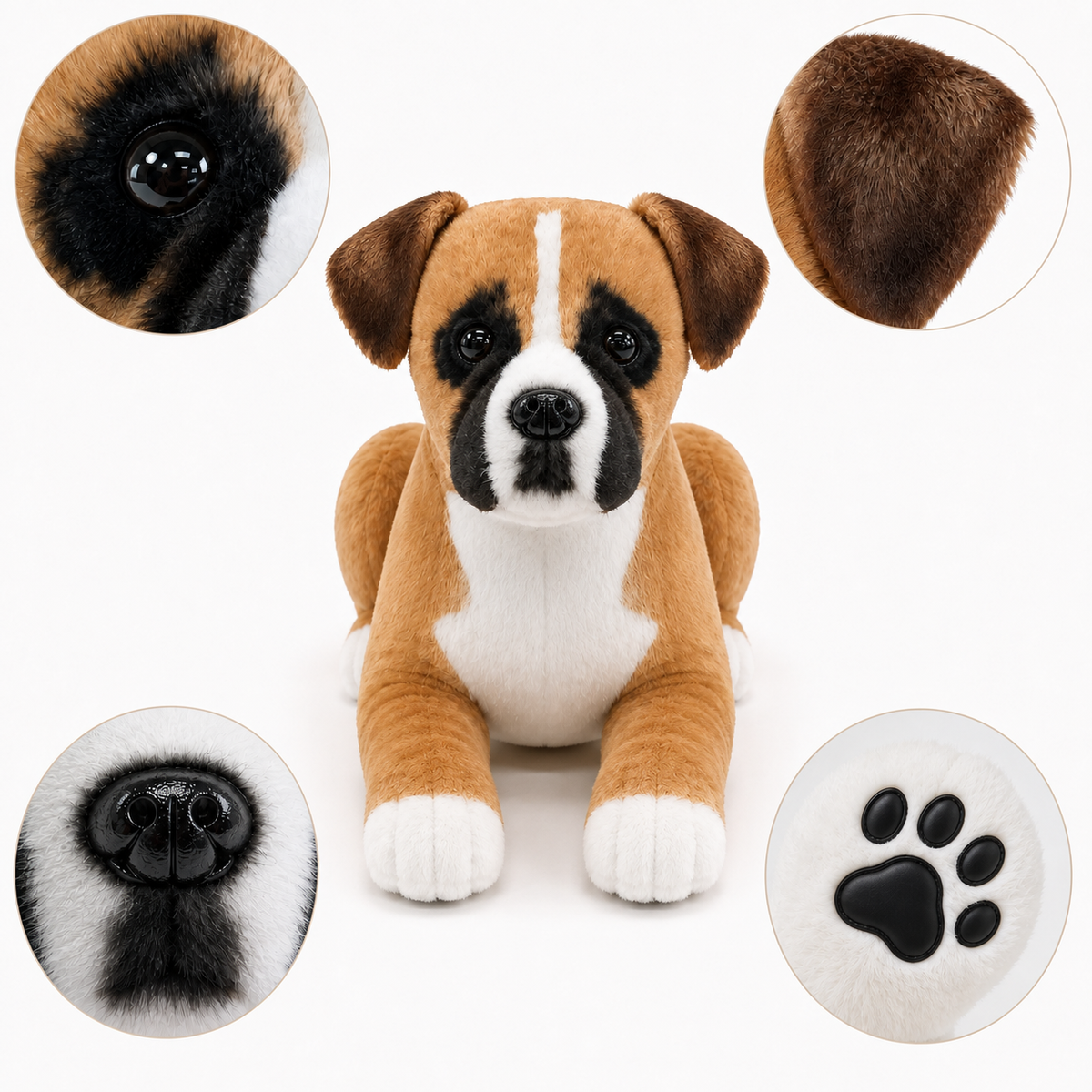 Ready-Made Boxer Plush - close-up details