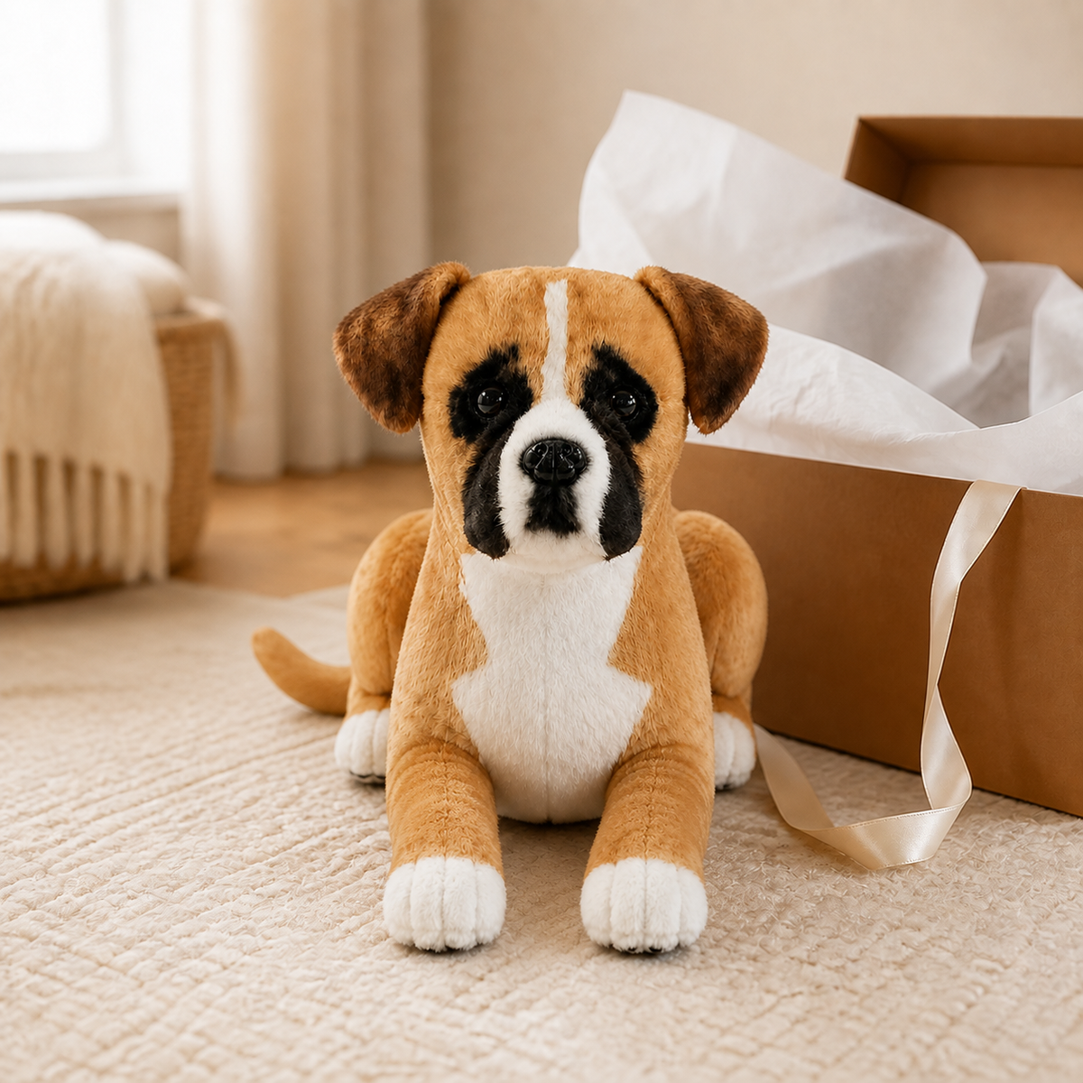 Ready-Made Boxer Plush - gift scene