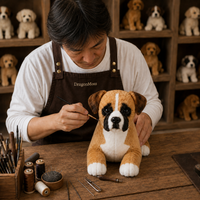 Ready-Made Boxer Plush - crafting scene