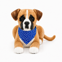 Ready-Made Boxer Plush - blue bandana