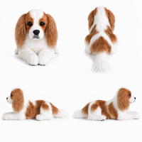 Ready-Made Cavalier King Charles Spaniel Plush - front, back and side views
