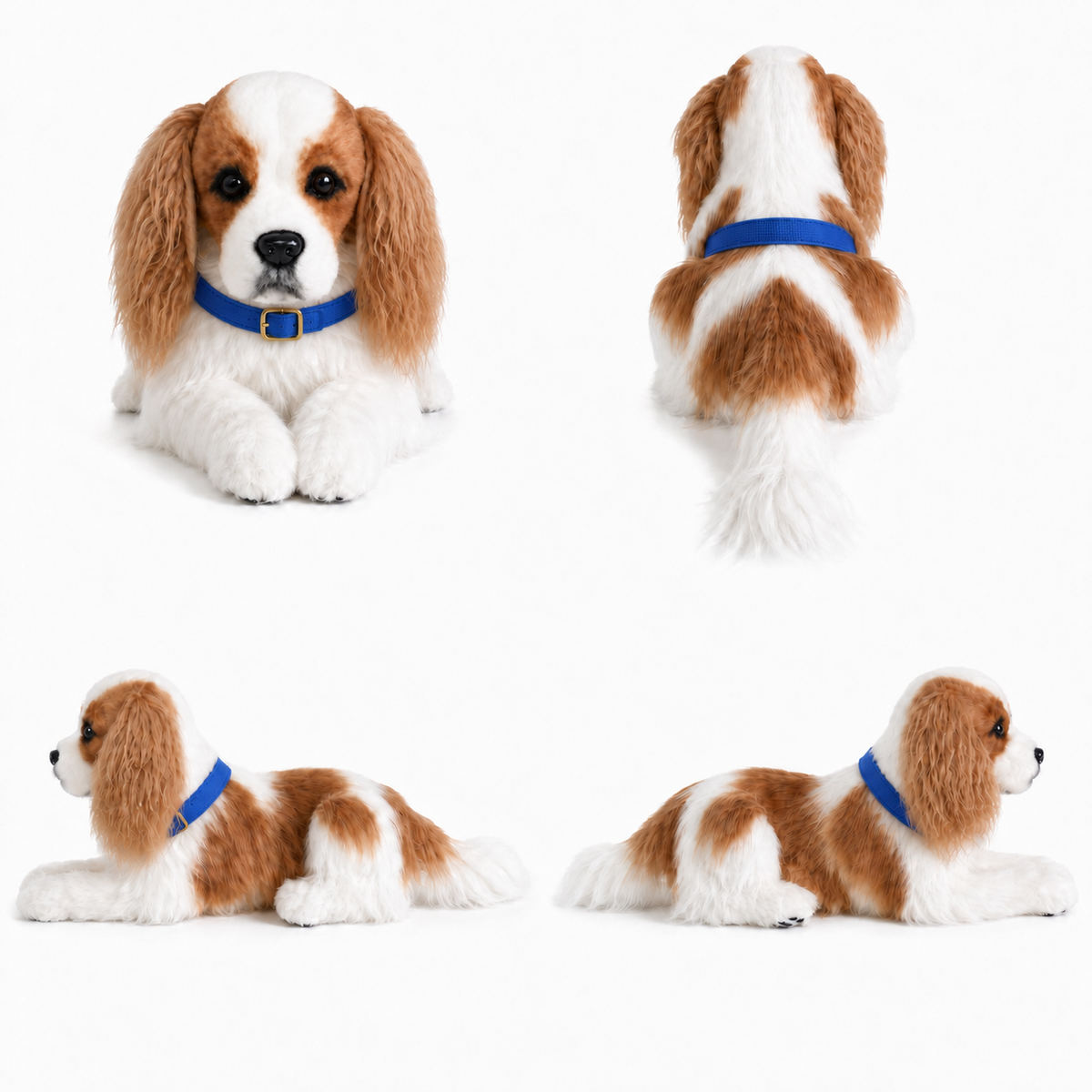 Ready-Made Cavalier King Charles Spaniel Plush - blue collar views