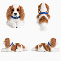 Ready-Made Cavalier King Charles Spaniel Plush - blue collar views