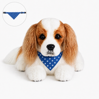 Ready-Made Cavalier King Charles Spaniel Plush - blue bandana