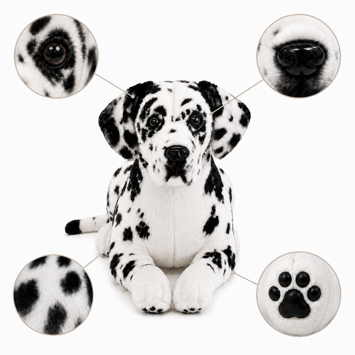 Ready-Made Great Dane Plush - close-up details