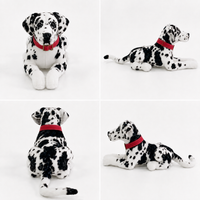Ready-Made Great Dane Plush - red collar views