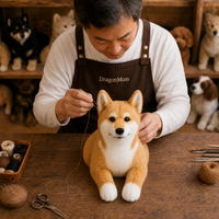 Ready-Made Shiba Inu Plush - crafting scene