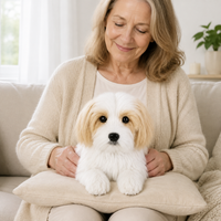 Ready-Made Shih Tzu Plush - held for companionship