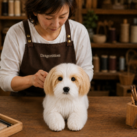 Ready-Made Shih Tzu Plush - crafting scene