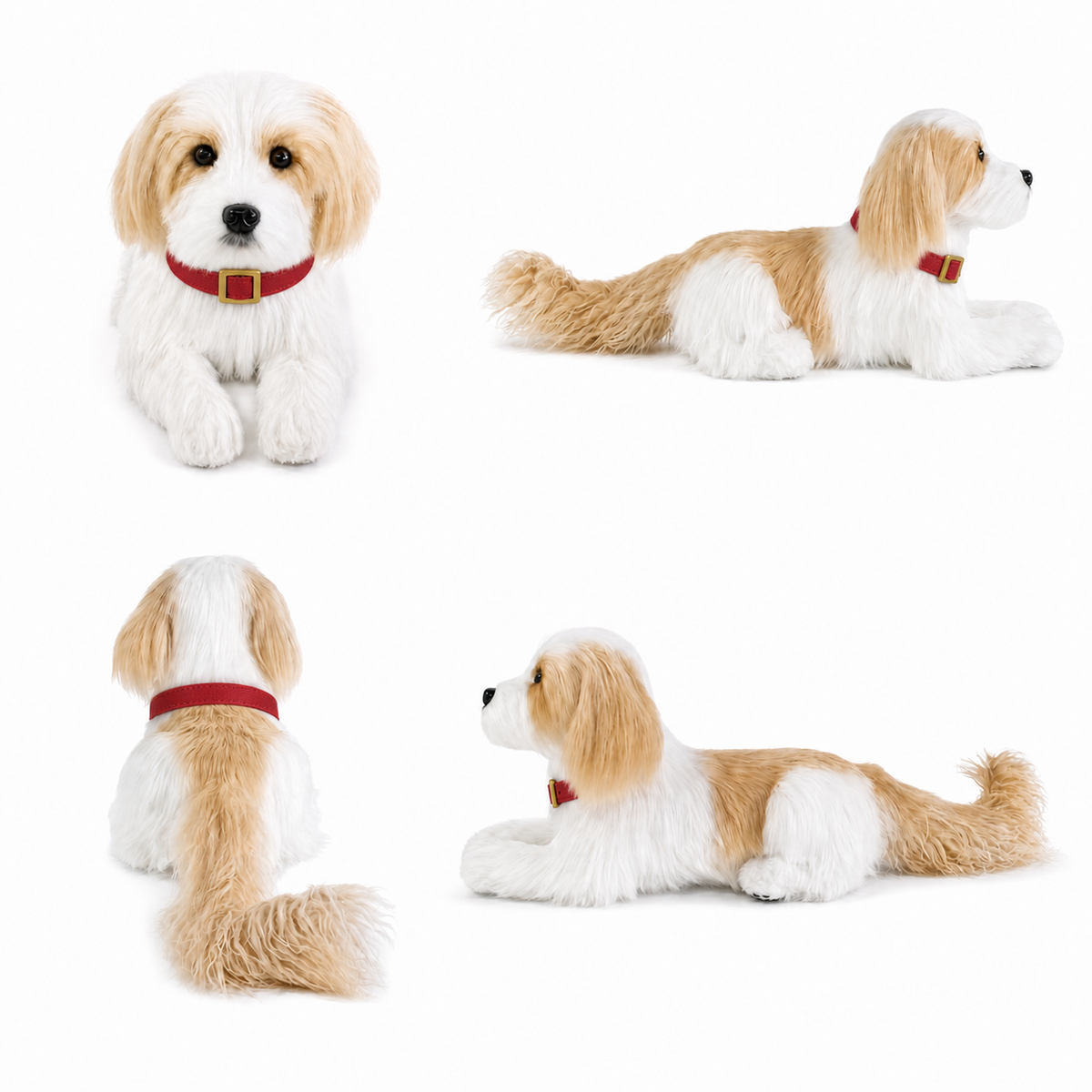 Ready-Made Shih Tzu Plush - red collar views