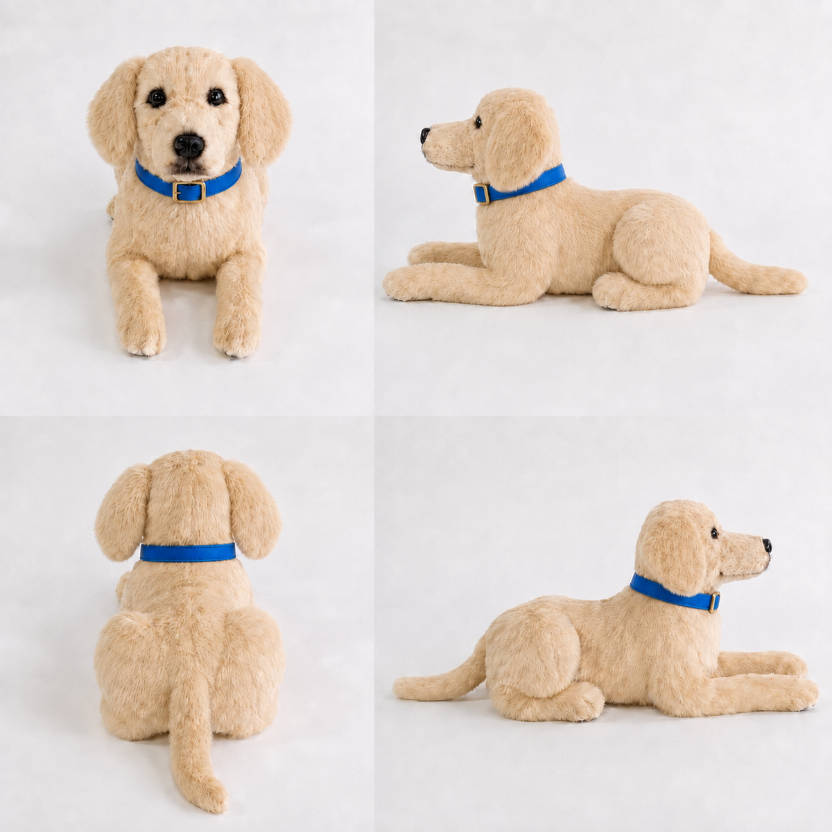 Ready-Made Labrador Retriever Plush - blue collar views