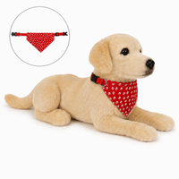 Ready-Made Labrador Retriever Plush - red bandana
