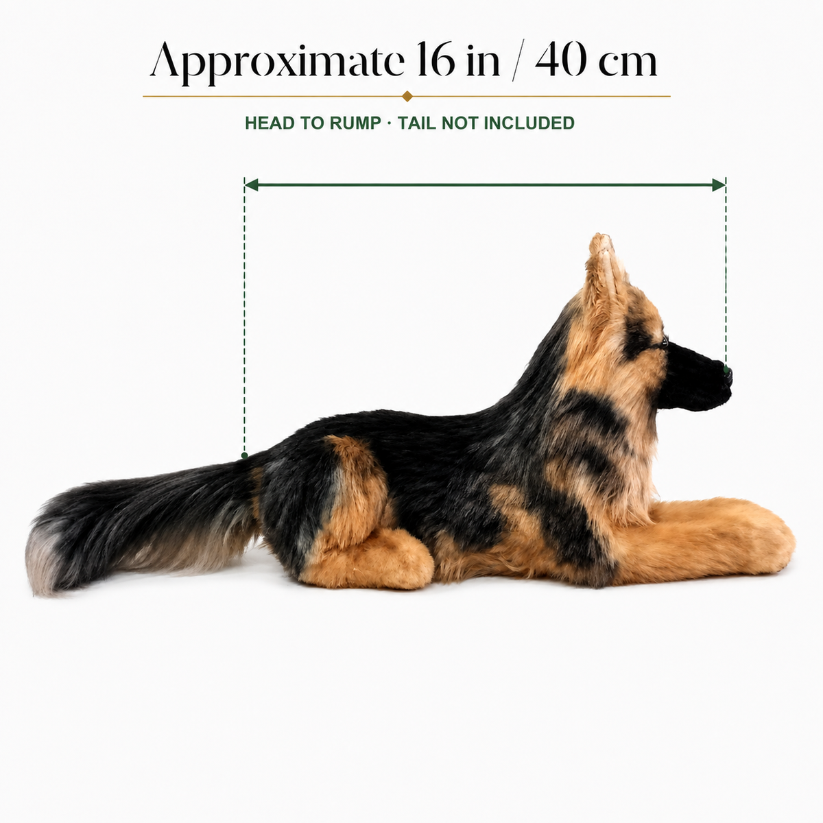 Ready-Made German Shepherd Plush - size guide