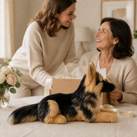 Ready-Made German Shepherd Plush - gift scene