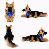 Ready-Made German Shepherd Plush - blue bandana