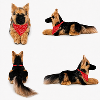 Ready-Made German Shepherd Plush - red bandana