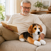 Ready-Made Beagle Plush - held for companionship