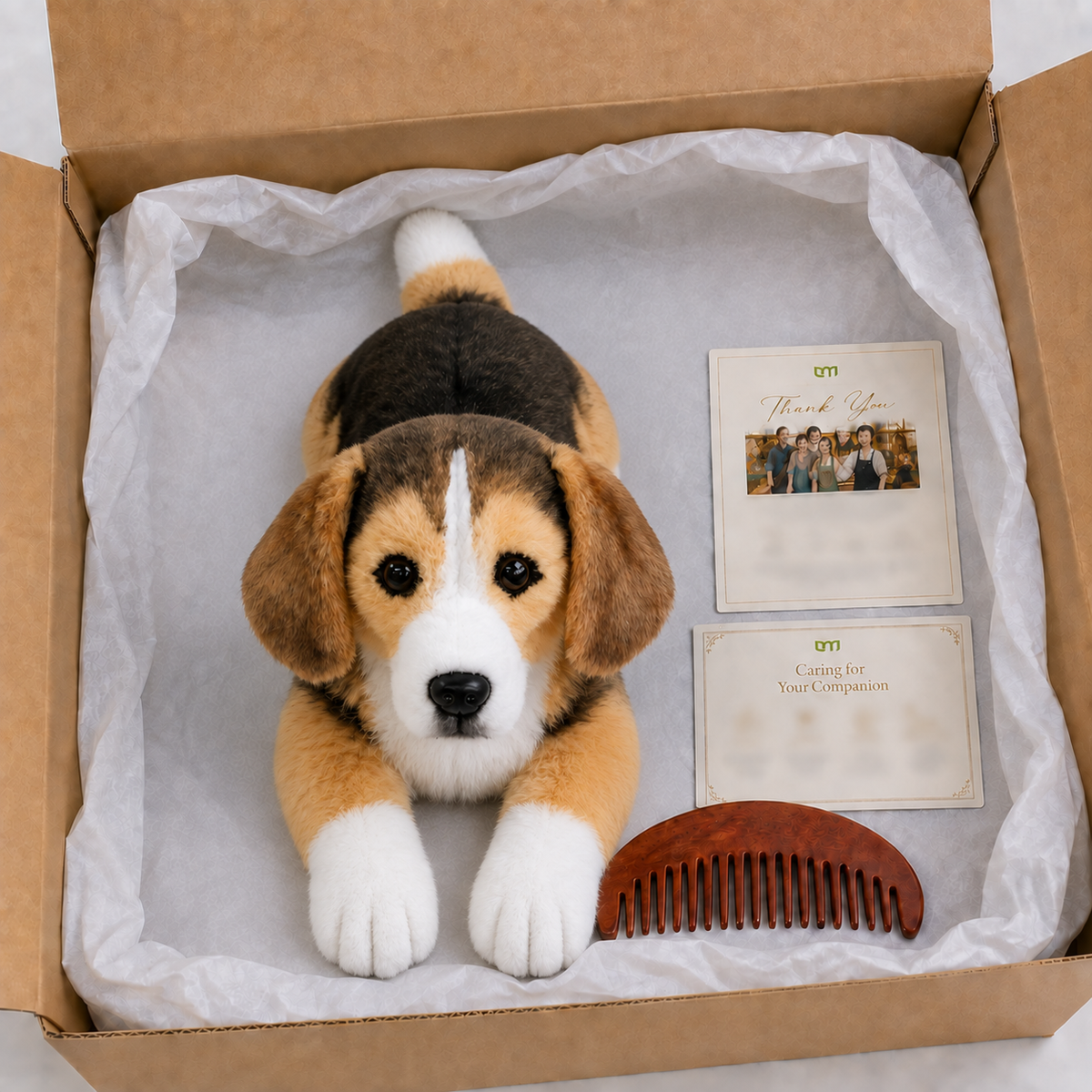 Ready-Made Beagle Plush - packaging presentation
