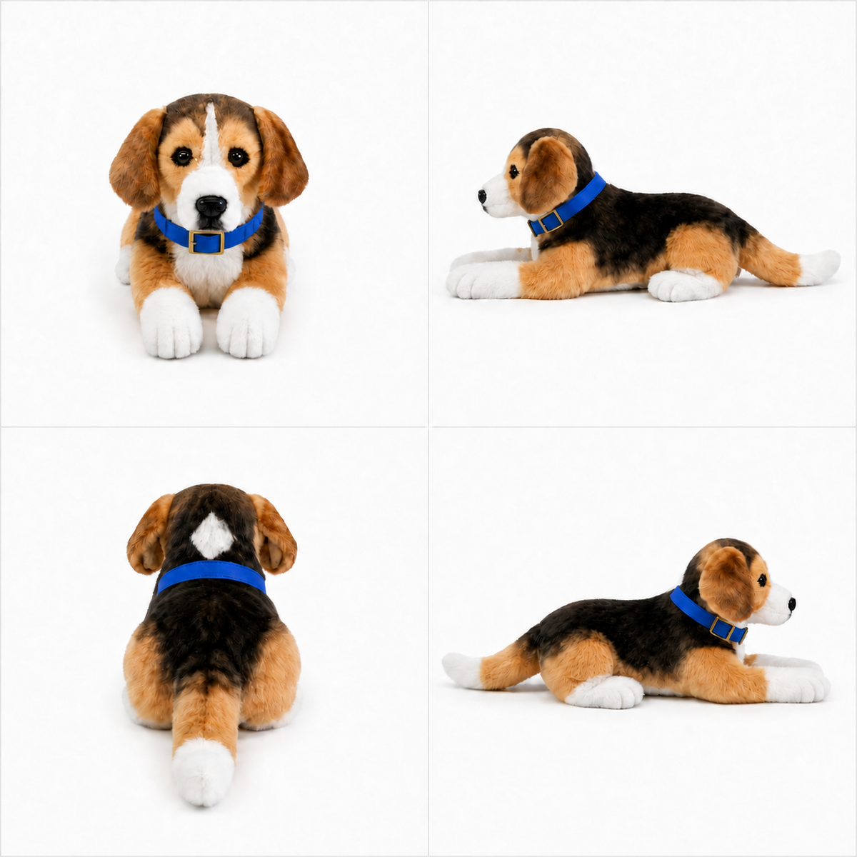 Ready-Made Beagle Plush - blue collar views