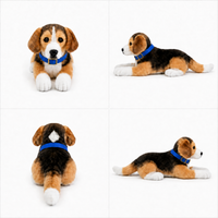 Ready-Made Beagle Plush - blue collar views