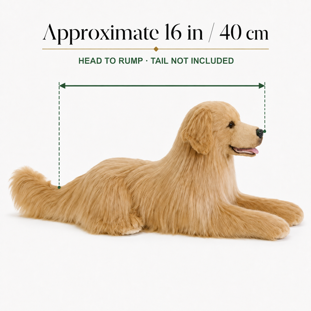 Ready-Made Golden Retriever Plush - size guide