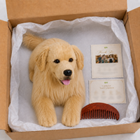 Ready-Made Golden Retriever Plush - packaging presentation