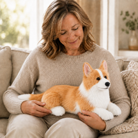 Ready-Made Corgi Plush - held for companionship