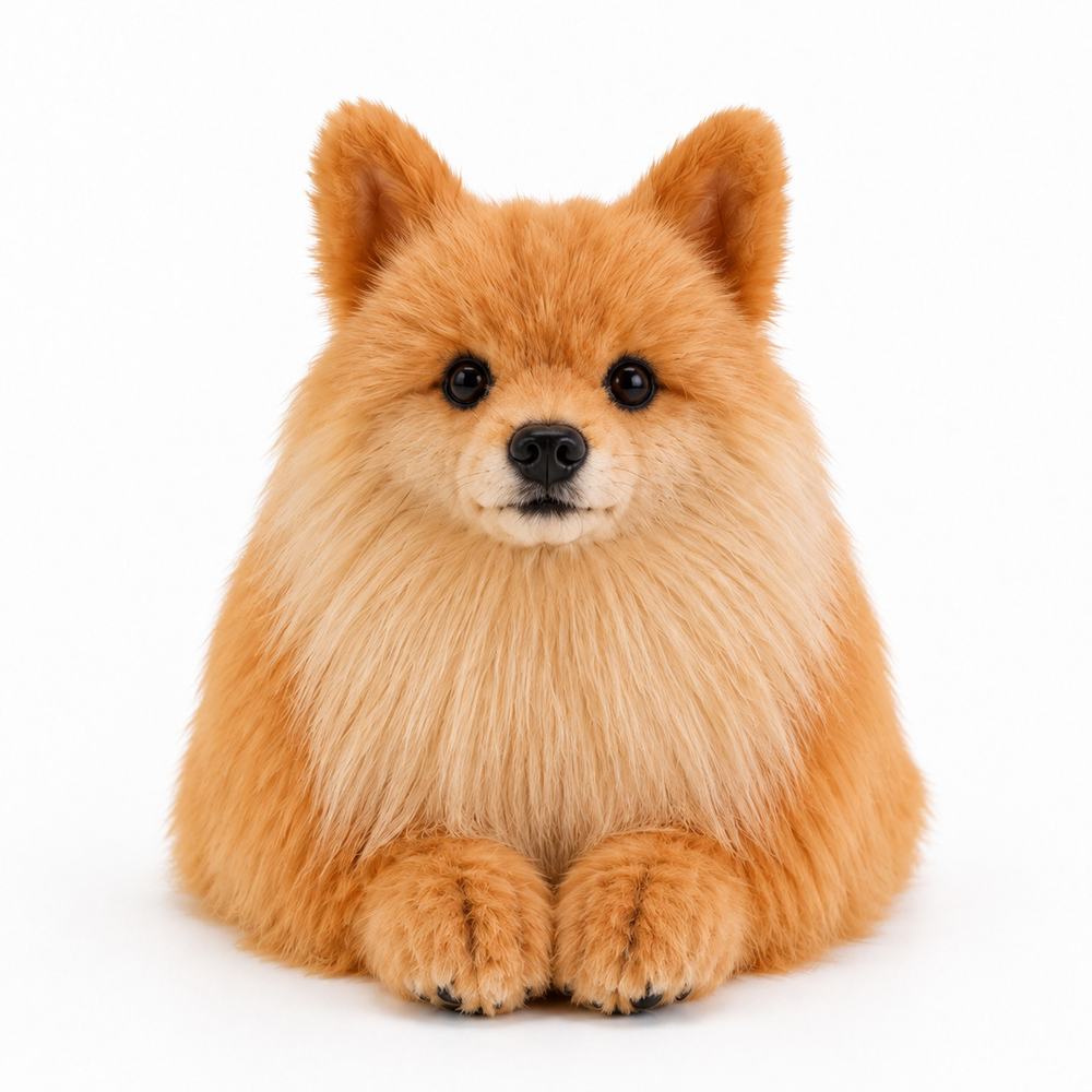 Ready-Made Pomeranian Plush - studio main image