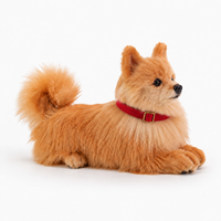 Ready-Made Pomeranian Plush - red collar views