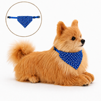 Ready-Made Pomeranian Plush - blue bandana